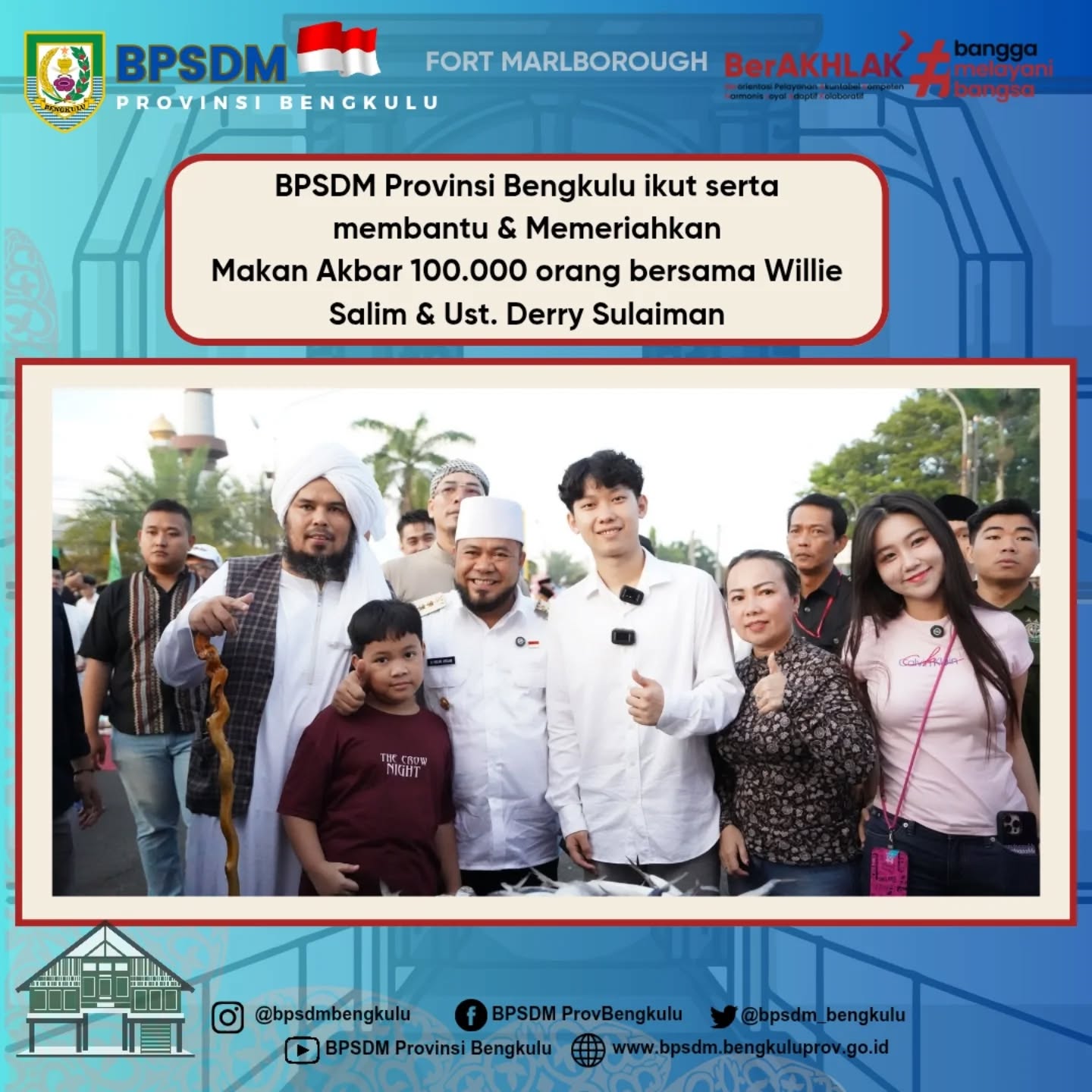 Makan Akbar 100.000 orang bersama Willie Salim dan Ust. Derry Sulaiman