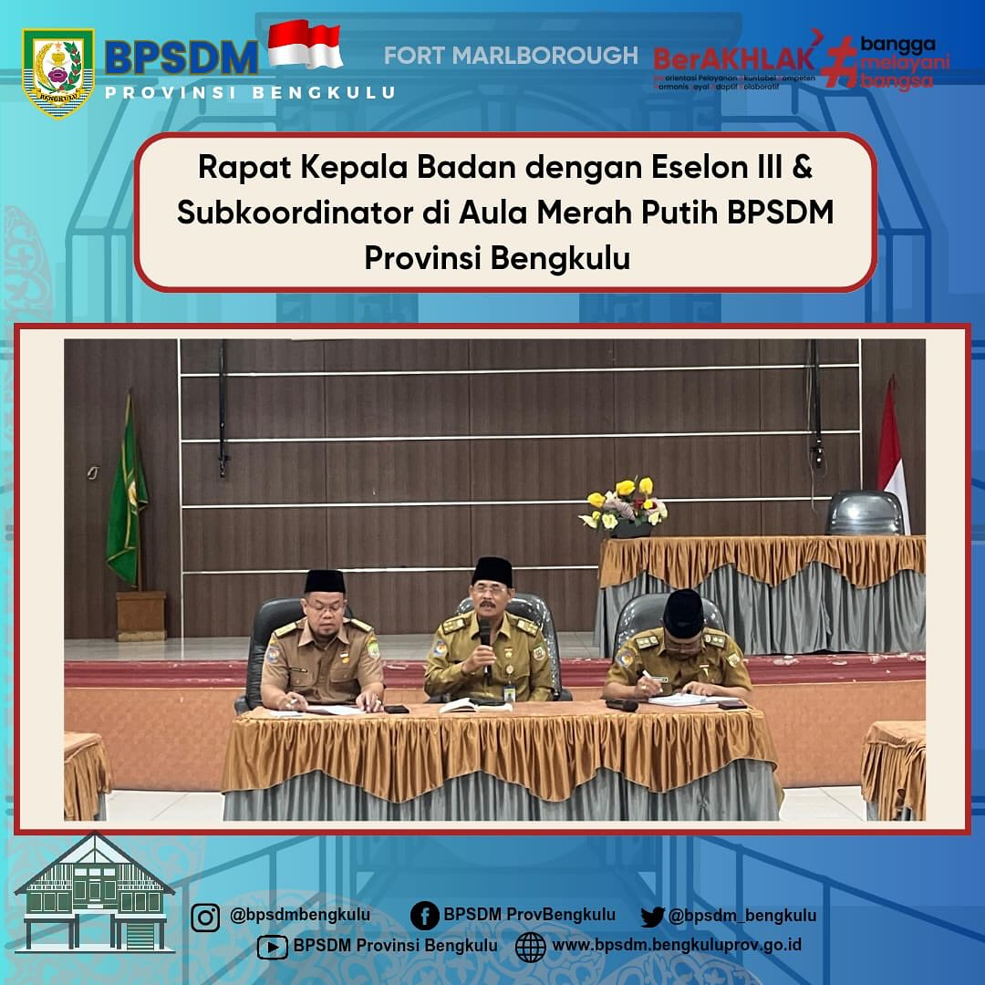 Rapat Tindak Lanjut Hasil Rapat Gubernur Bengkulu